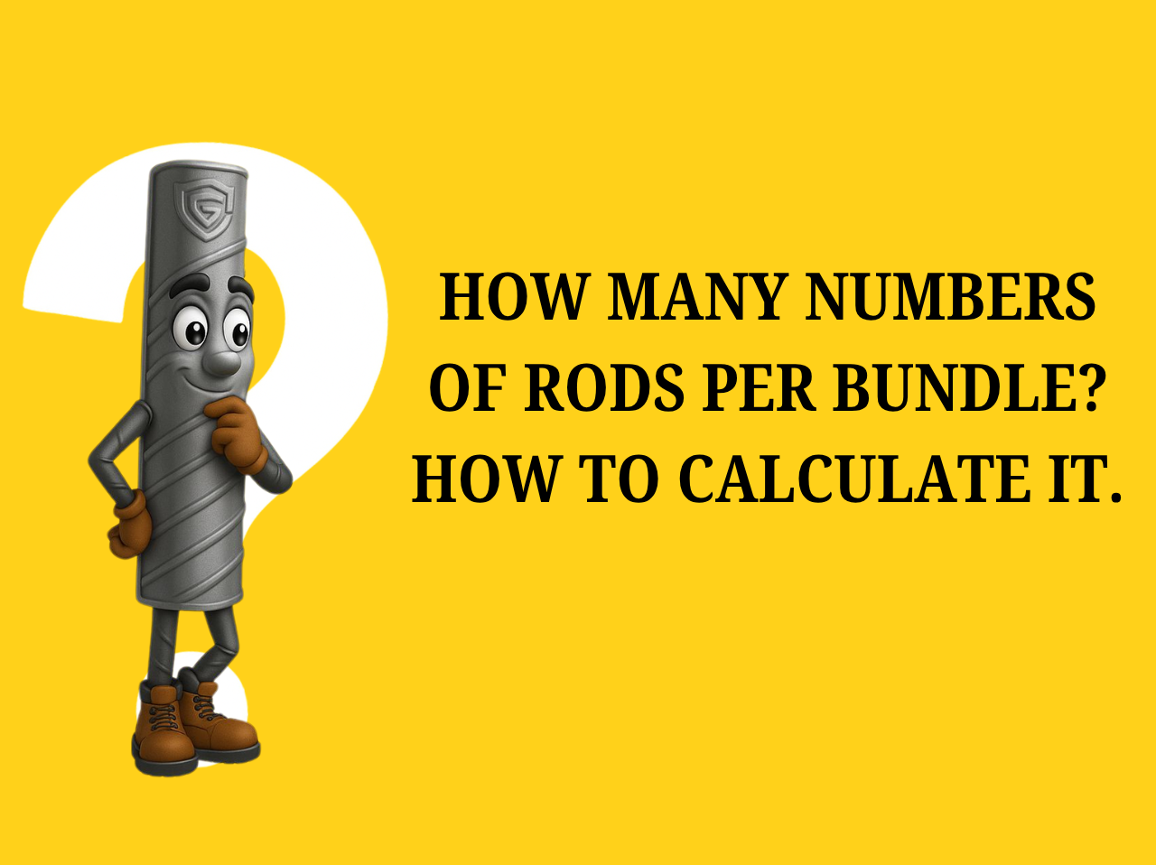 Illustration explaining how to calculate the number of rods per bundle and their weight for various TMT rod diameters
